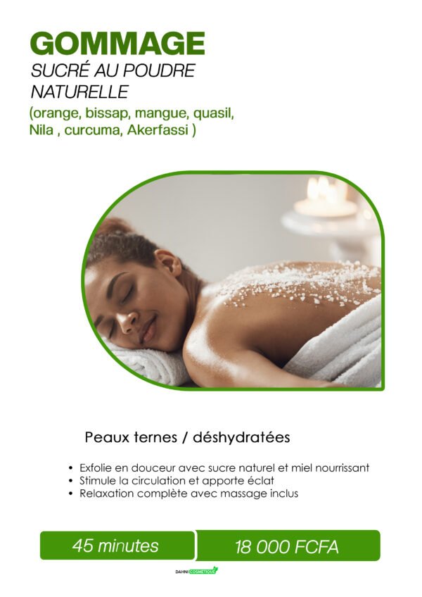 GOMMAGE SUCRE AU POUDRE NATURELLE