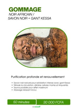 GOMMAGE NOIR AFRICAIN / SAVON NOIR + GANT KESSA